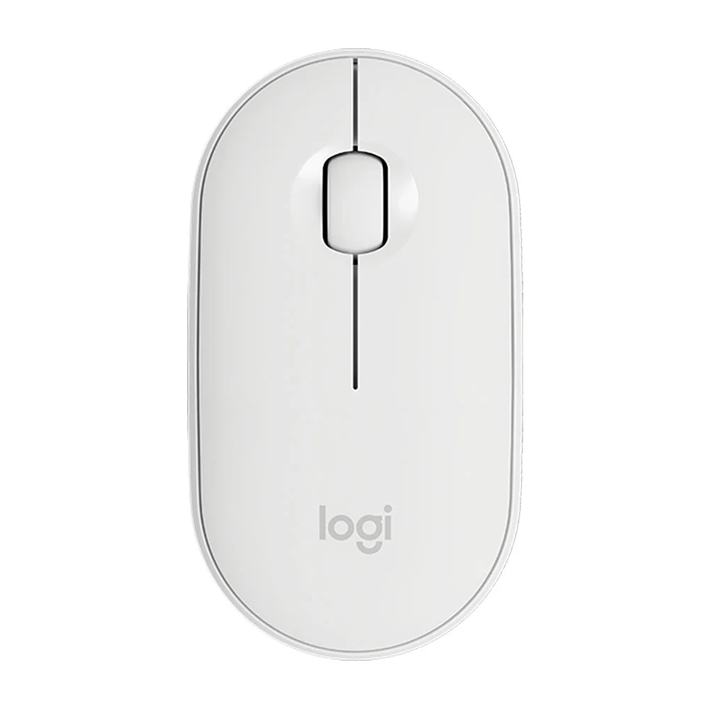 Mouse Logitech Pebble M350 Blanco | Diseño Minimalista | Clic Silencioso | Portátil | Garantía 12 Meses