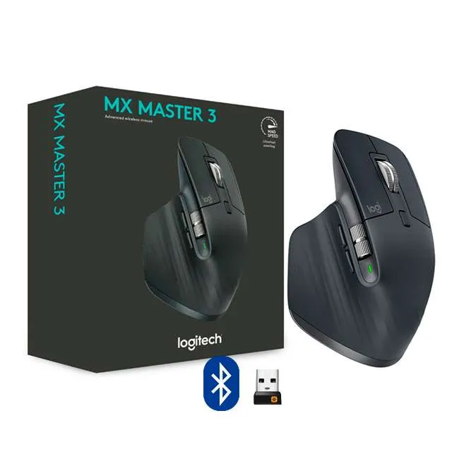 MOUSE MX MASTER 3 NEGRO