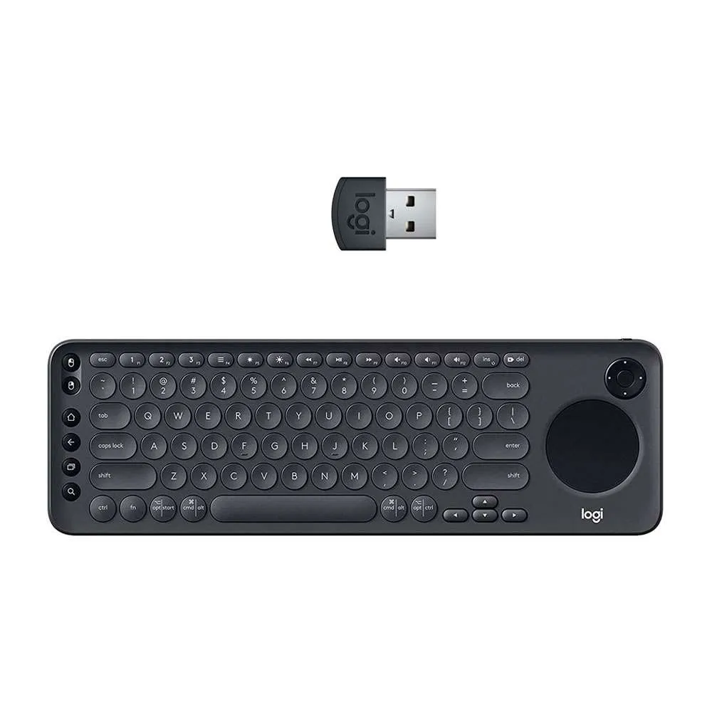 Teclado Logitech K600 Plus con Touchpad Teclas Multimedia