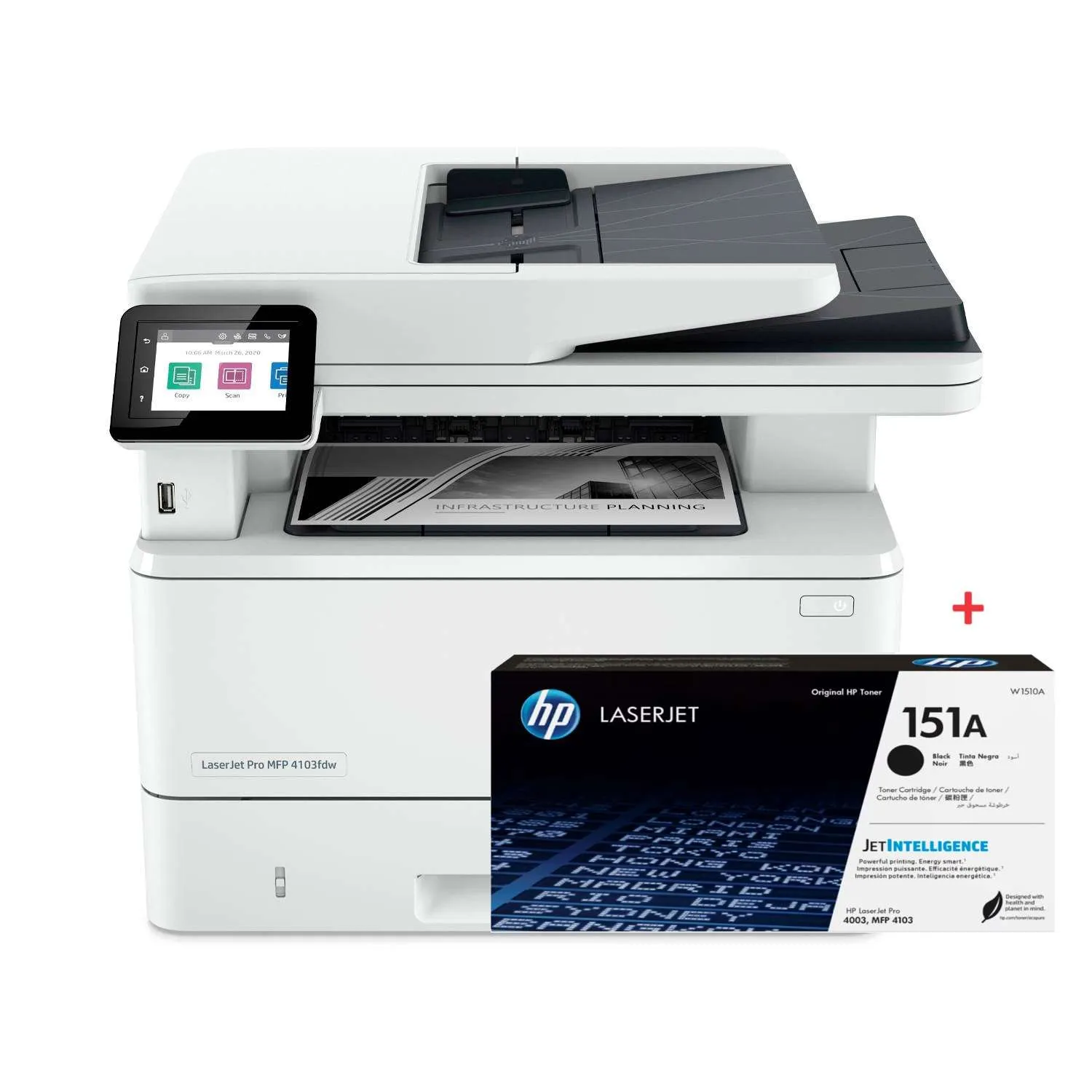 impresora multifuncional 4103 + toner original 151A