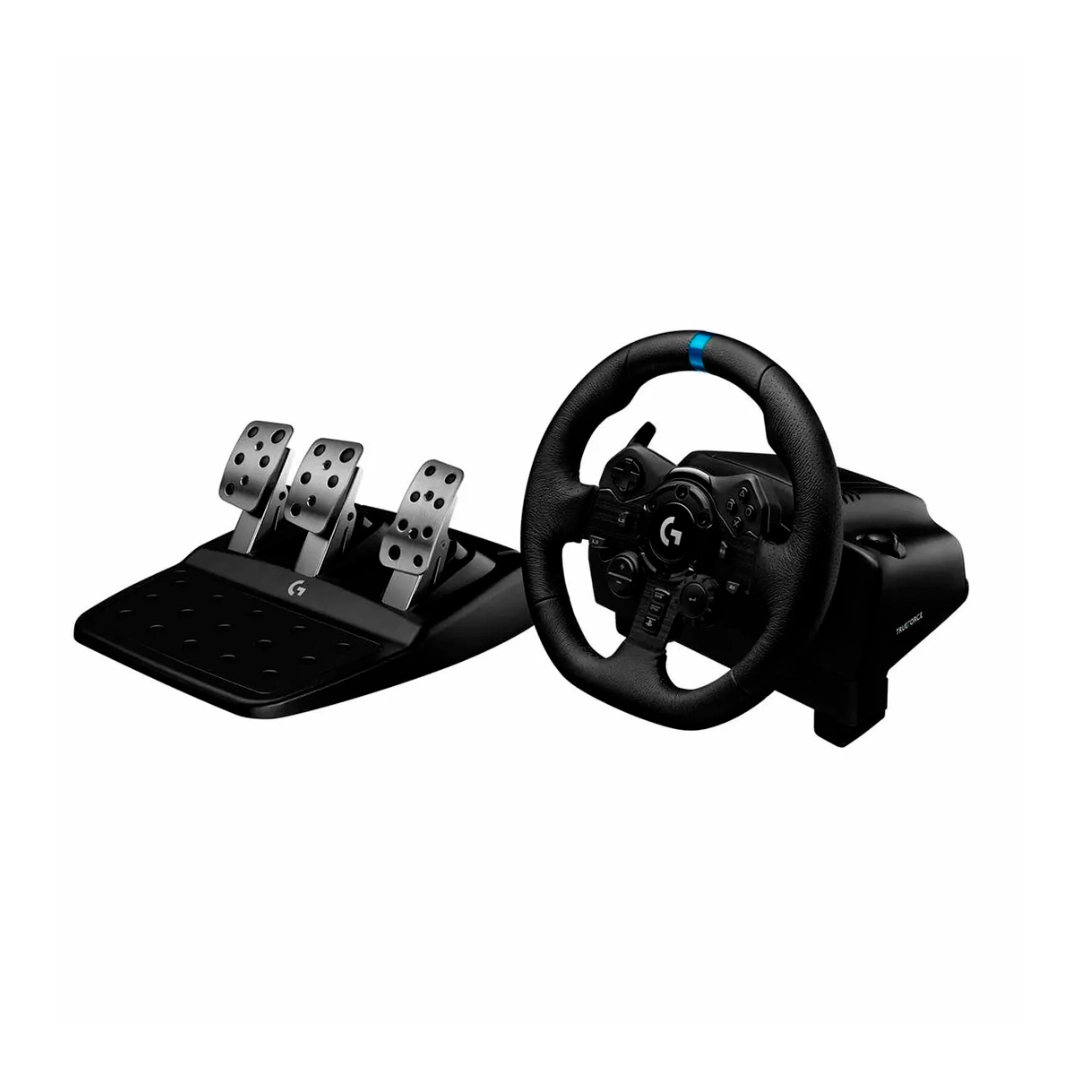 Vista del timon y planaca logitech g923