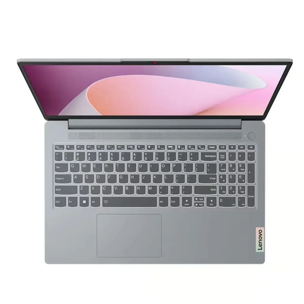 Vista desde la parte superior del equipo, se logra ver todo el teclado