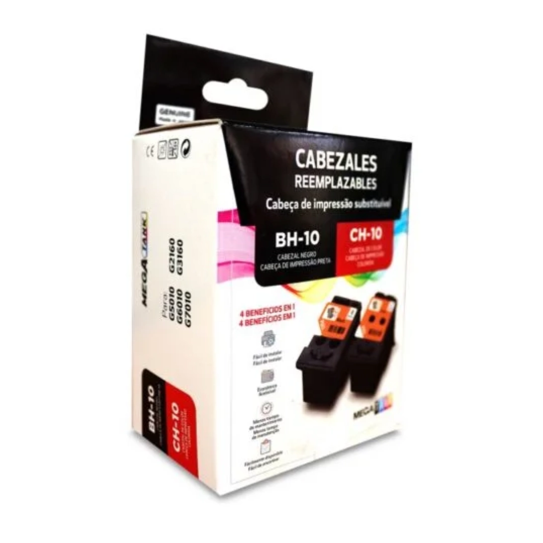 Vista de la caja de los cabezales de impresion para canon BH10