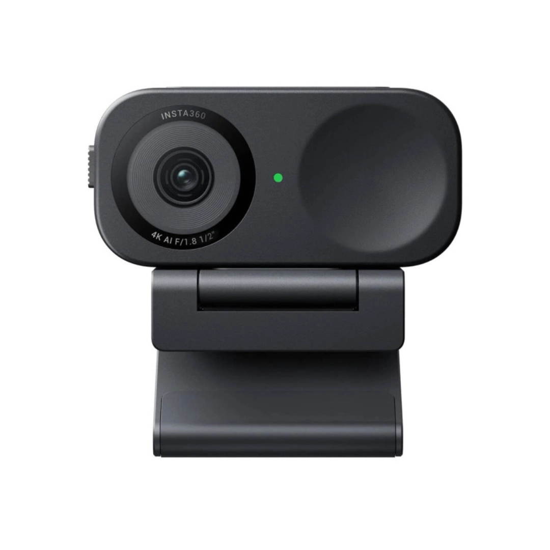 Vista frontal de la camara web insta 360