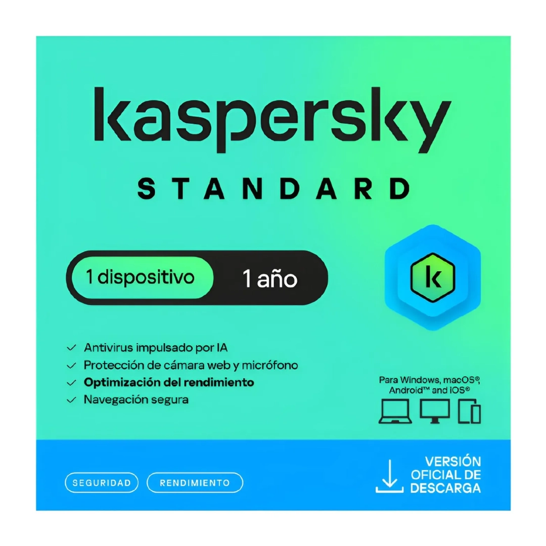 Licencia de antivirus de color verde este esta por un año