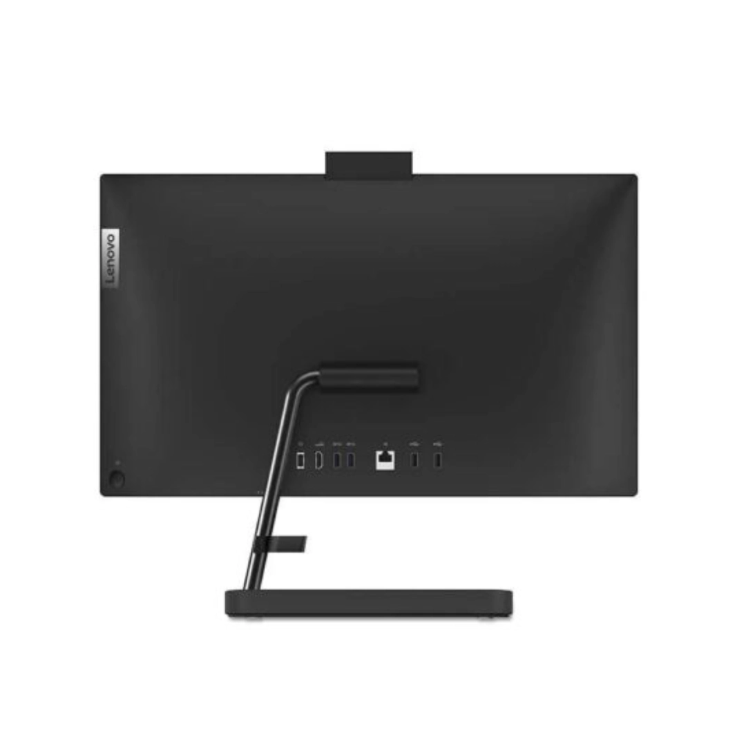 Todo en uno lenovo donde se puede ver la parte de atras del monitor