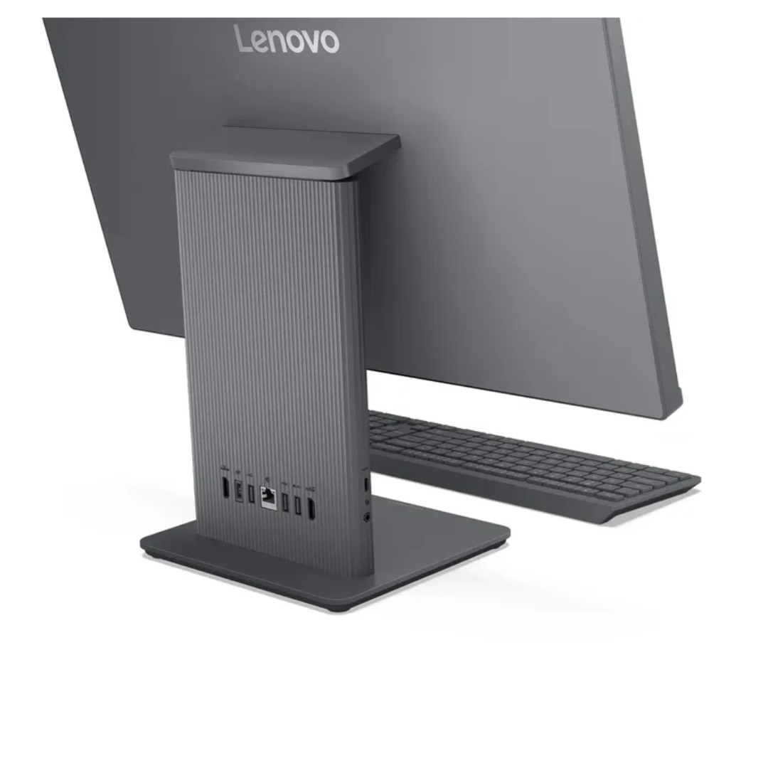 Parte trasera del equipo todo en uno donde se puede apreciar los puertos