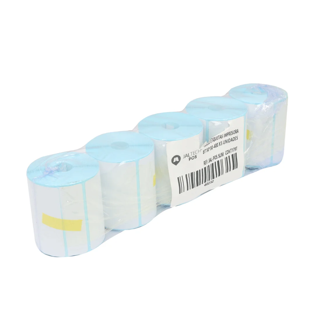 Vista del set de 5 etiquetas para imprimir