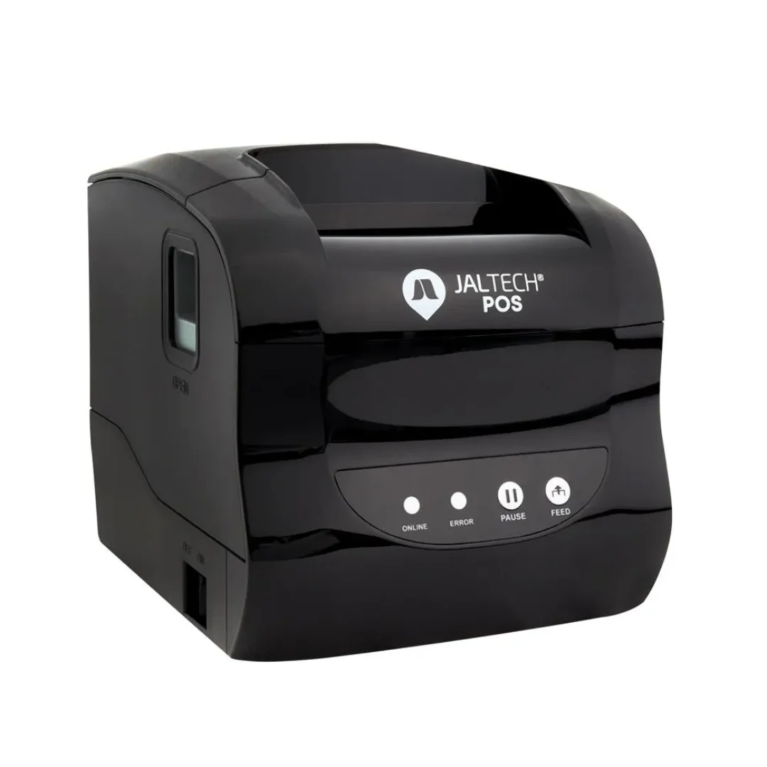 Vista frontal de la impresora terica, se logra ver los botones y entrada y salida