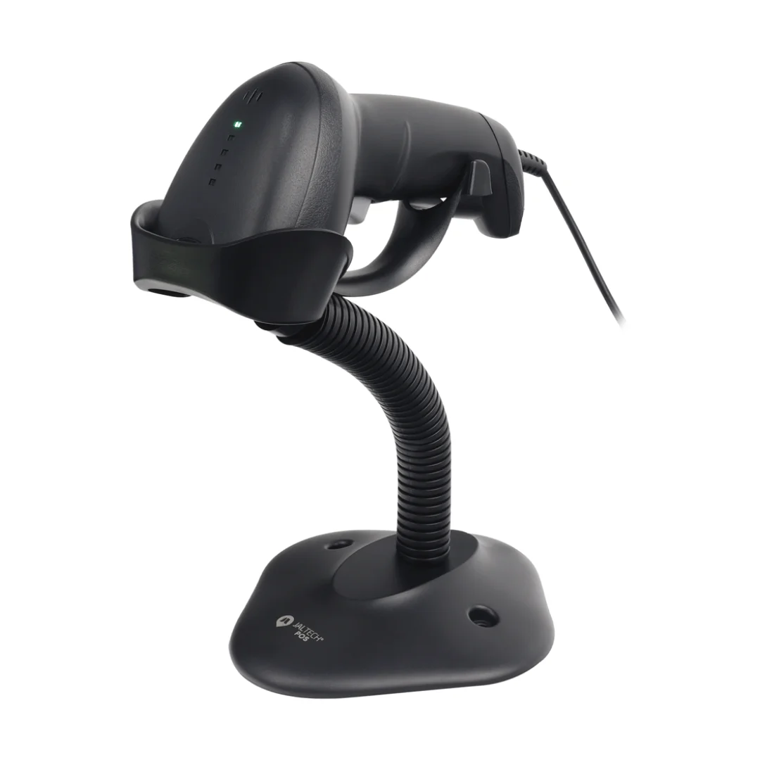 Vista del lector de barras jaltech en la base