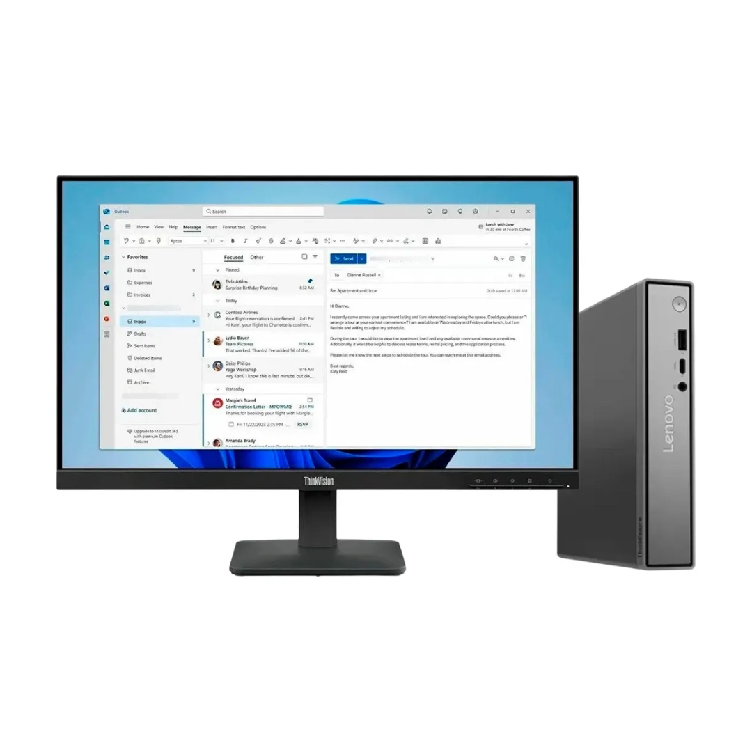 Vista del monitor junto a la torre