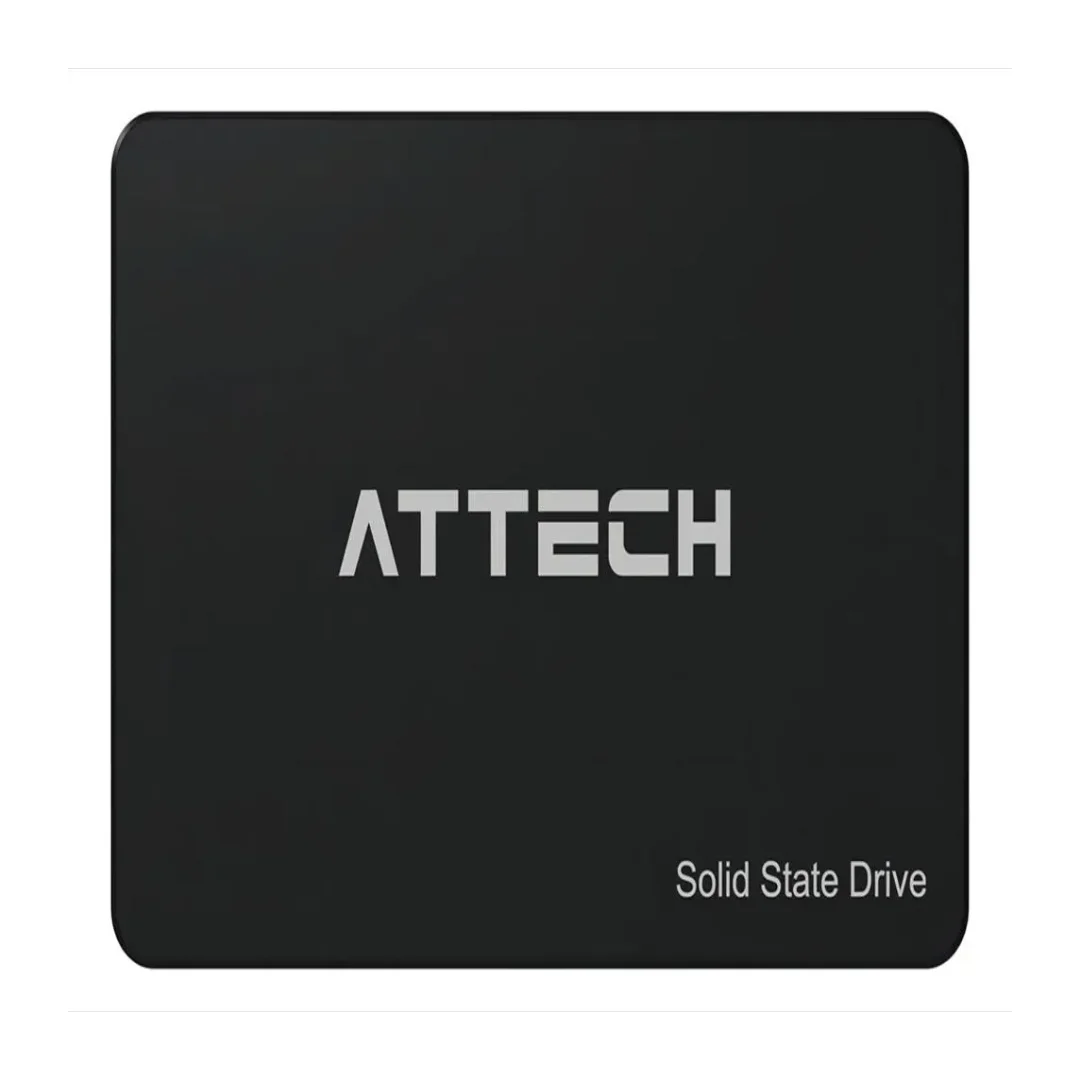 Vista frontal del disco solido attech 240GB
