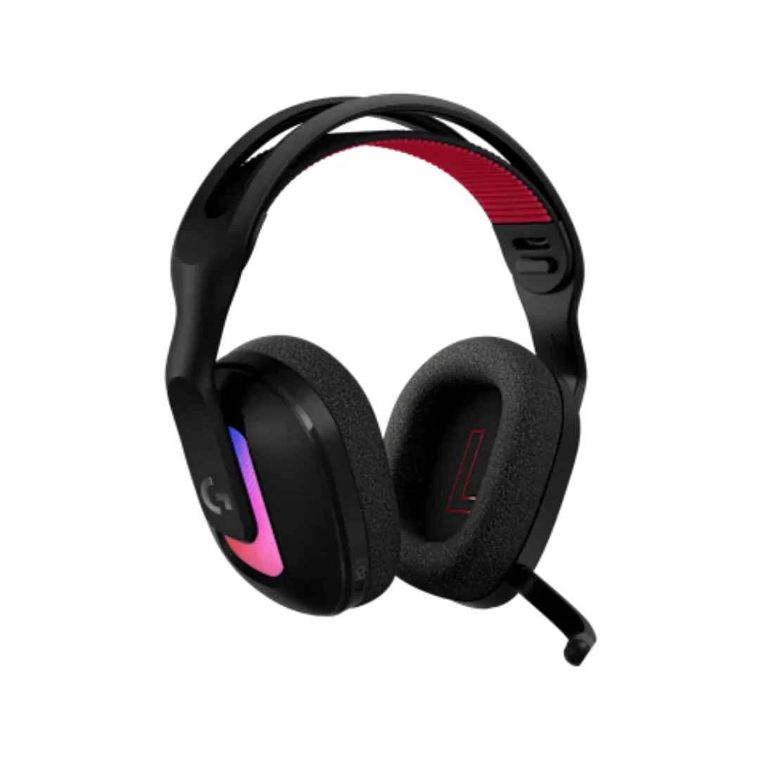 Vista lateral de la diadema logitech