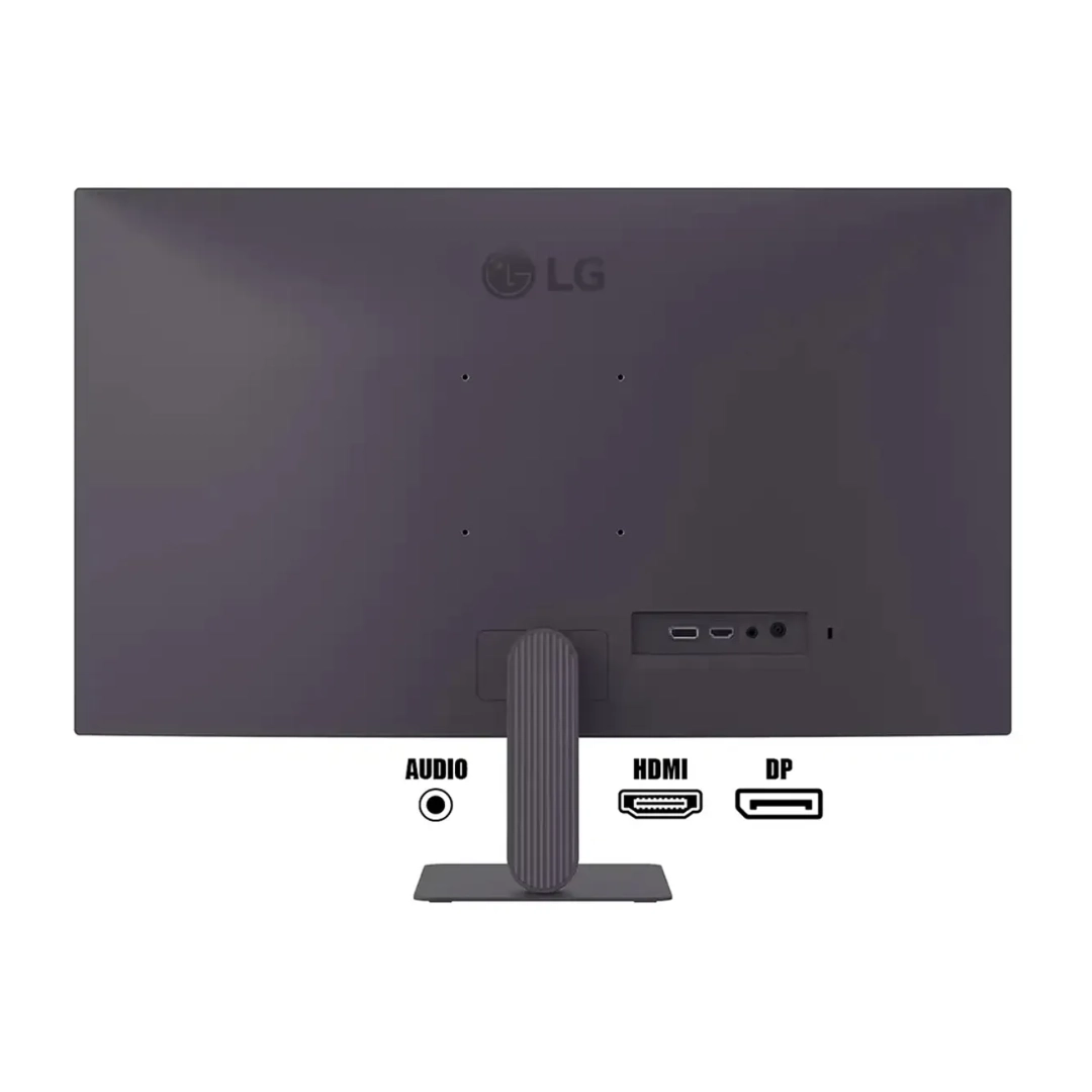 Vista de la parte trasera del monitor, se logran a apreciar los puertos de este