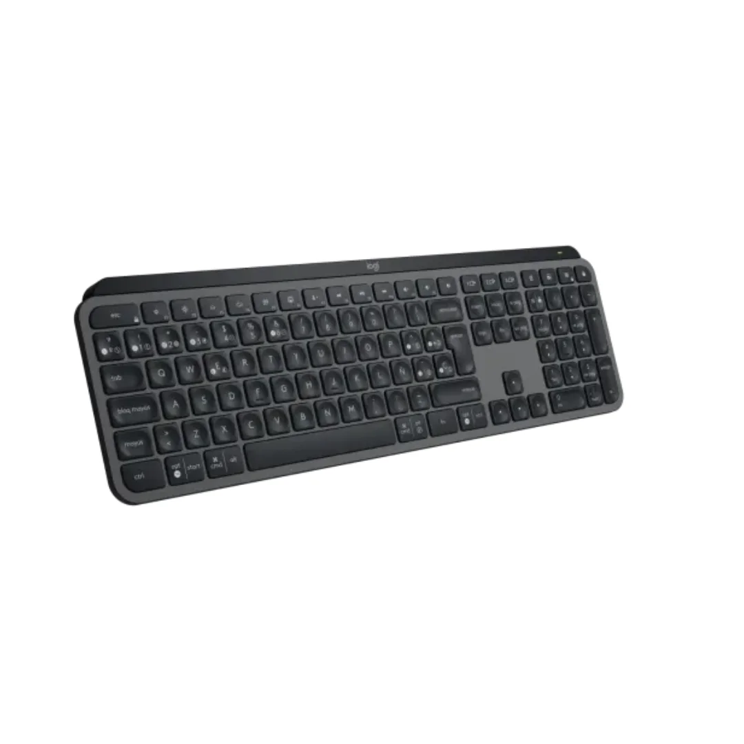 Vista del teclado mx keys s iluminado