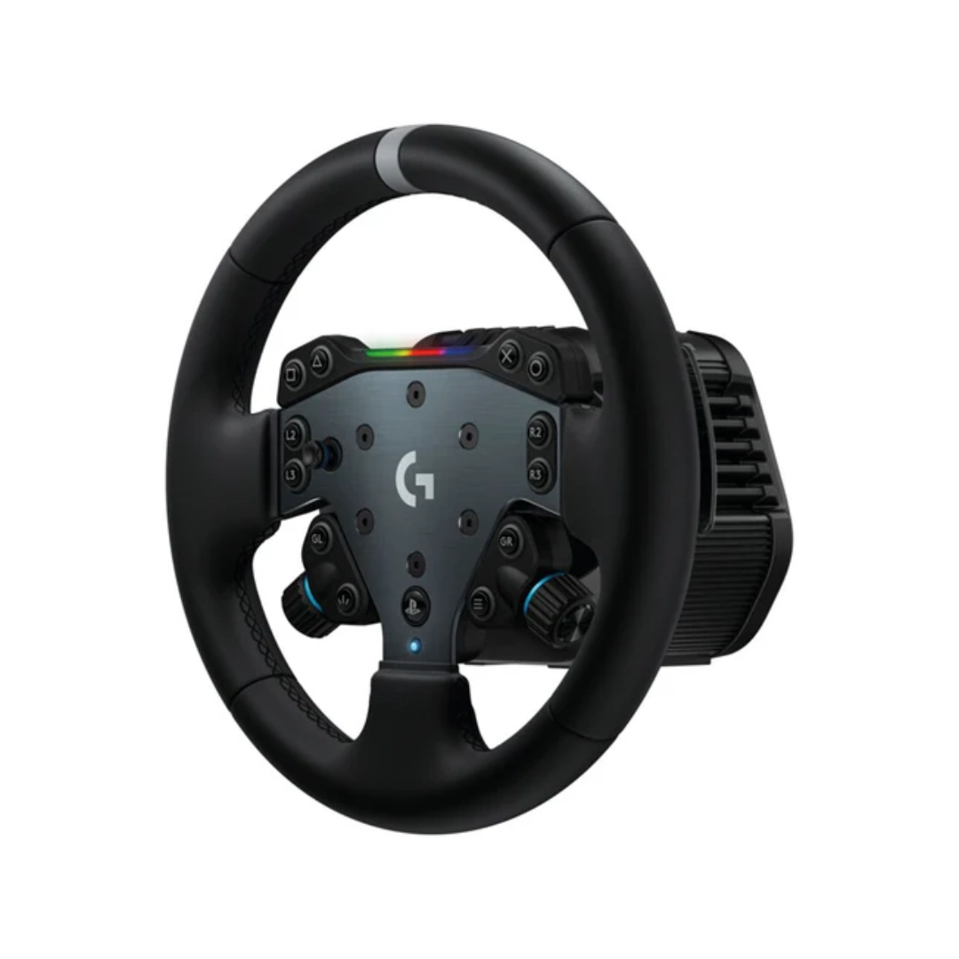 timon logitech rs50 system Vista en diagonal del timpo, se logran apreciar los bototnes y la forma de este