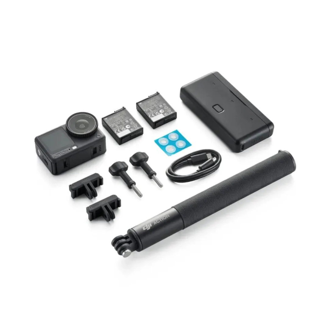 Vista de todos los accesorios del paquete