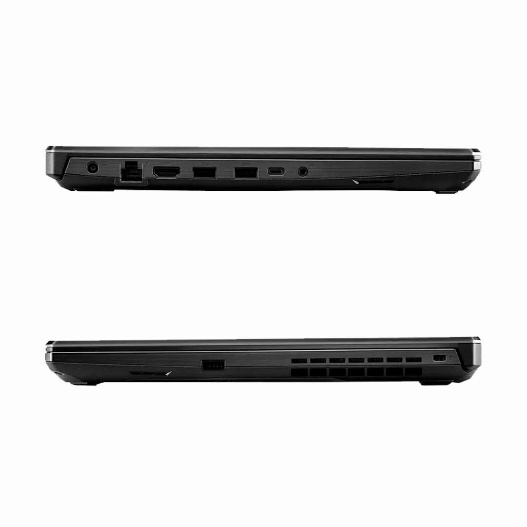 Vista lateral de las entradas de los equipos, tanto de izquierda por derecha