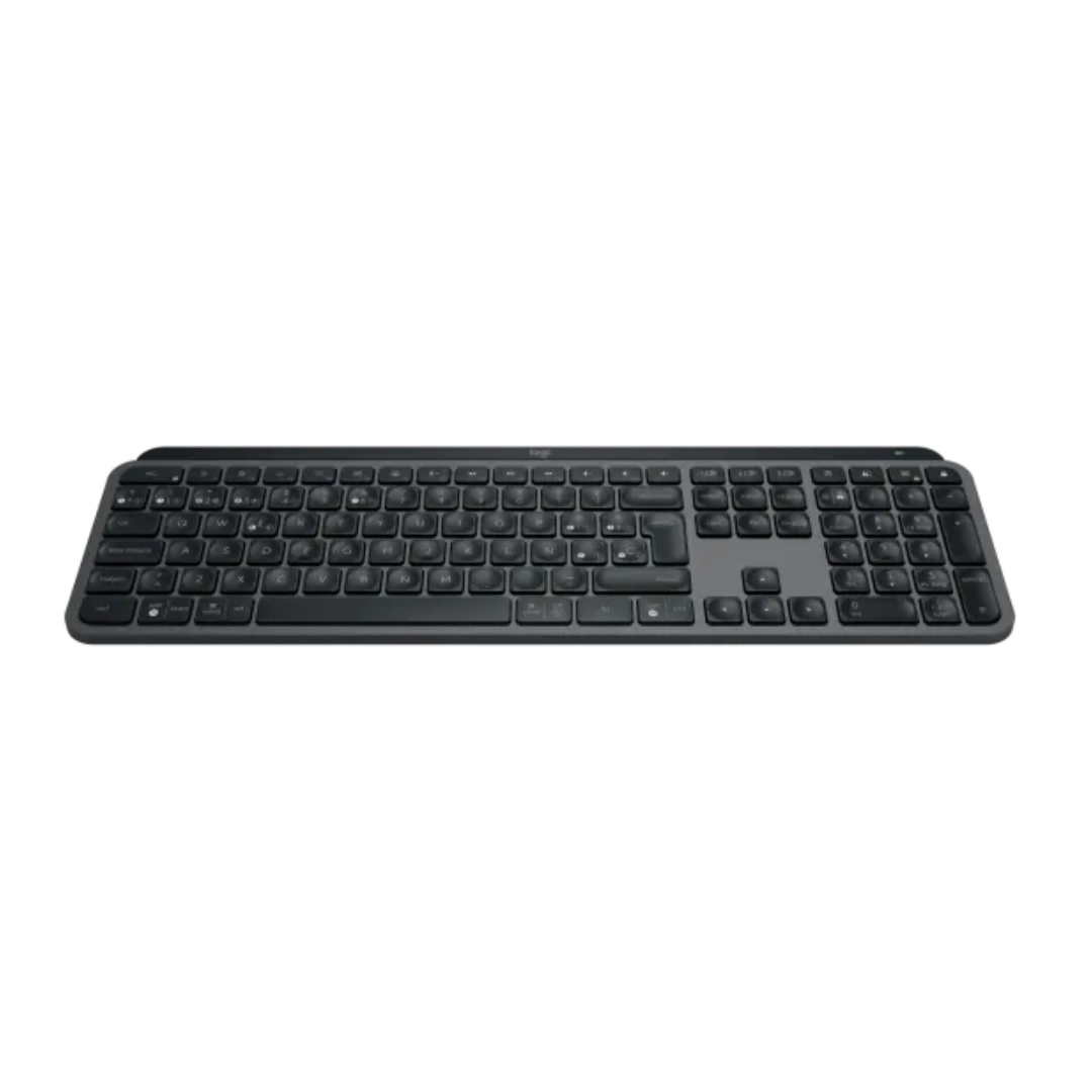 Vista del teclado mx keys s iluminado
