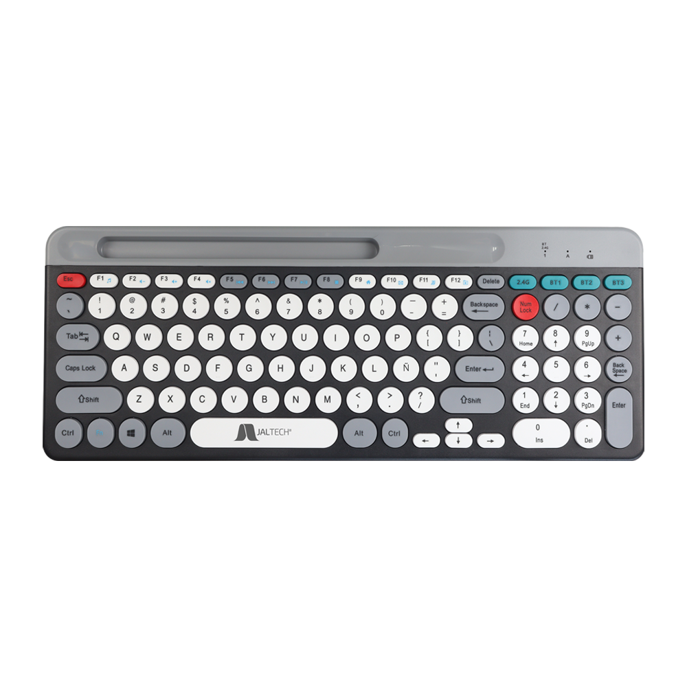Vista unica del teclado, se puede apreciar el diseño y la silueta