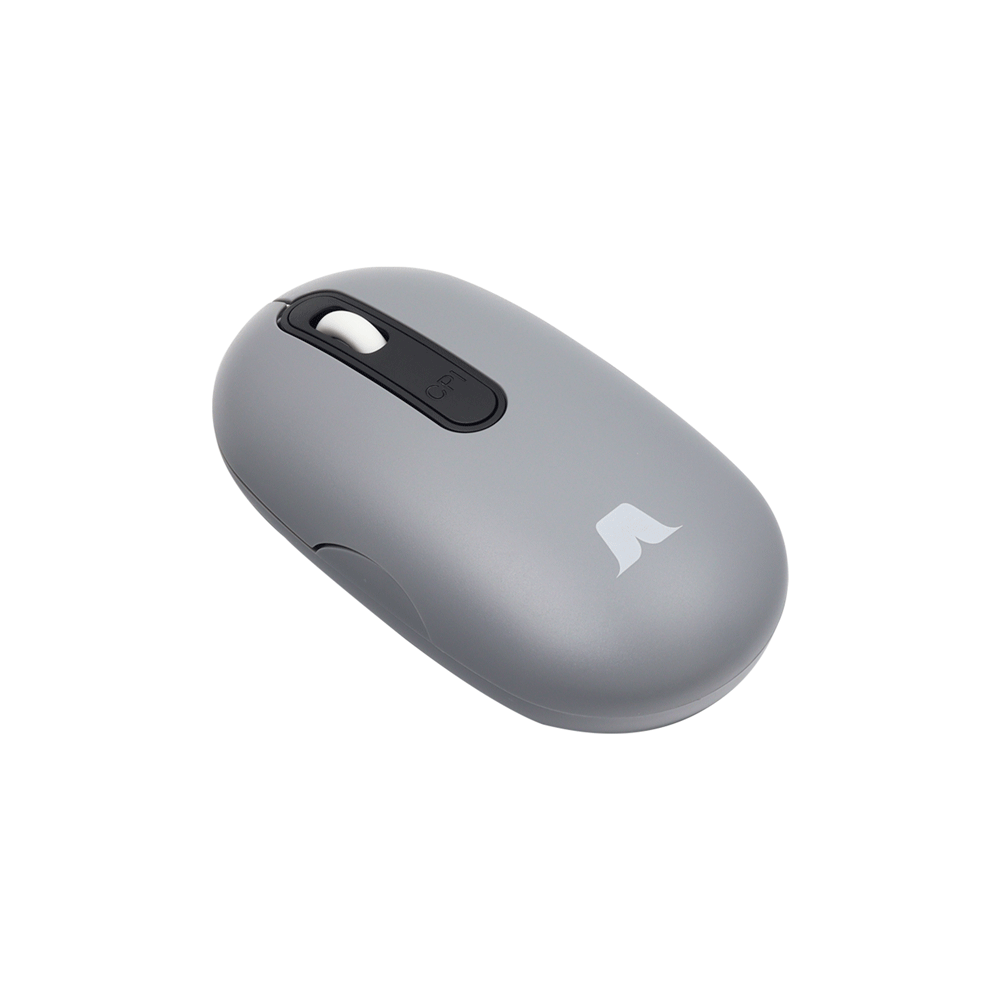 Viista general del mouse, se puede aprecior el tamaño y su diseño