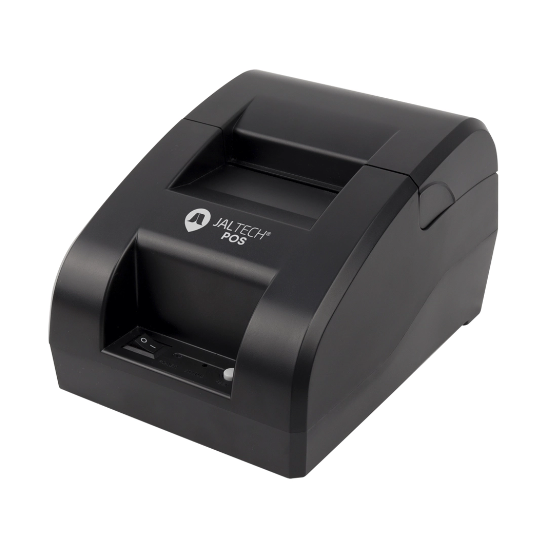 Vista de la impresora de frente en diagonal, se logra ver toda la silueta