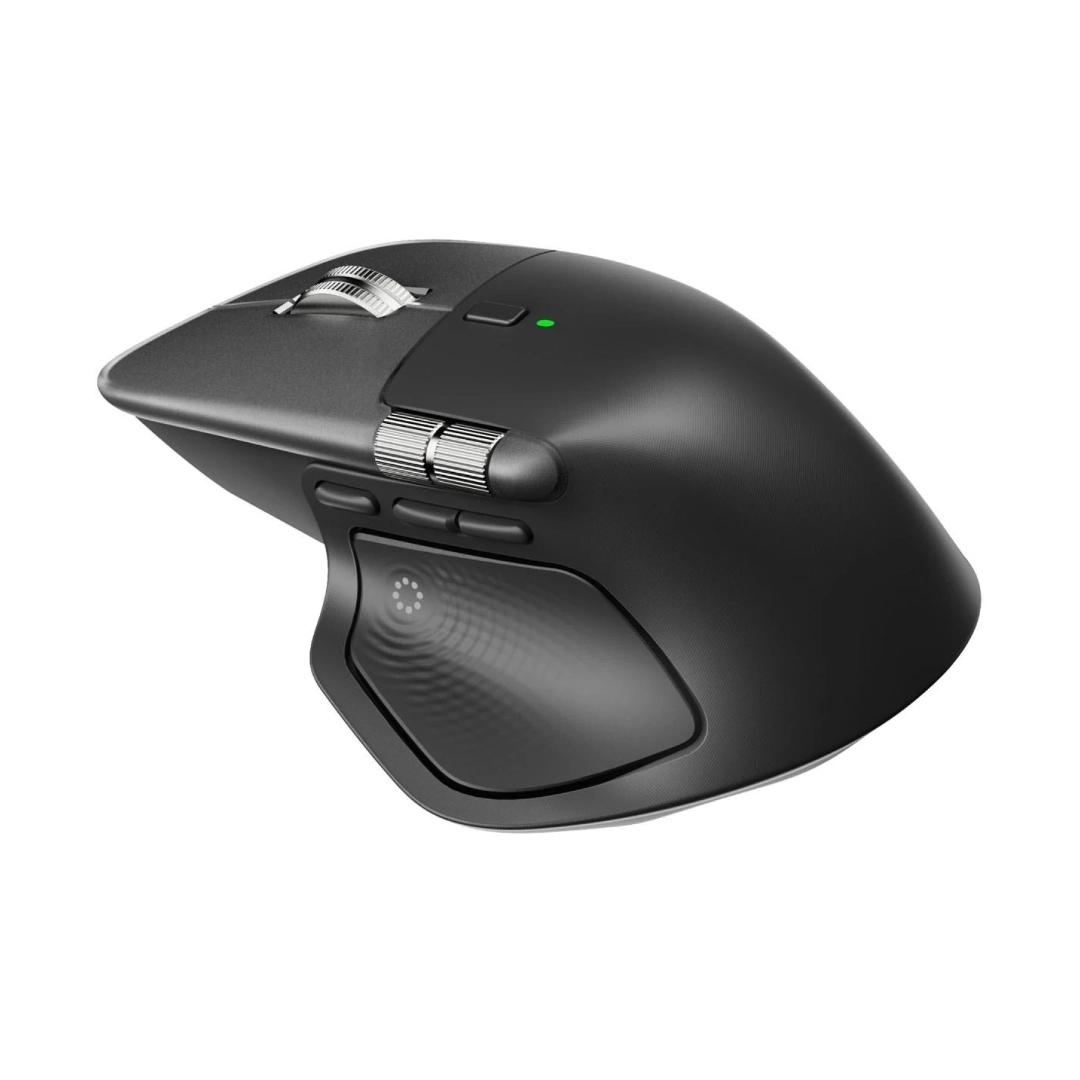 Vista desde la parte trasera y de lado del mouse