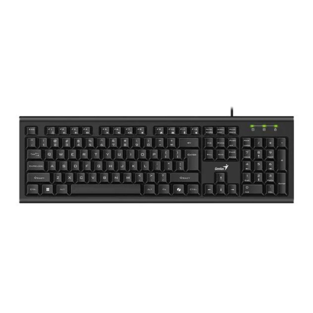 Vista del teclado desde la parte superior, se puede apreciar todas la teclas