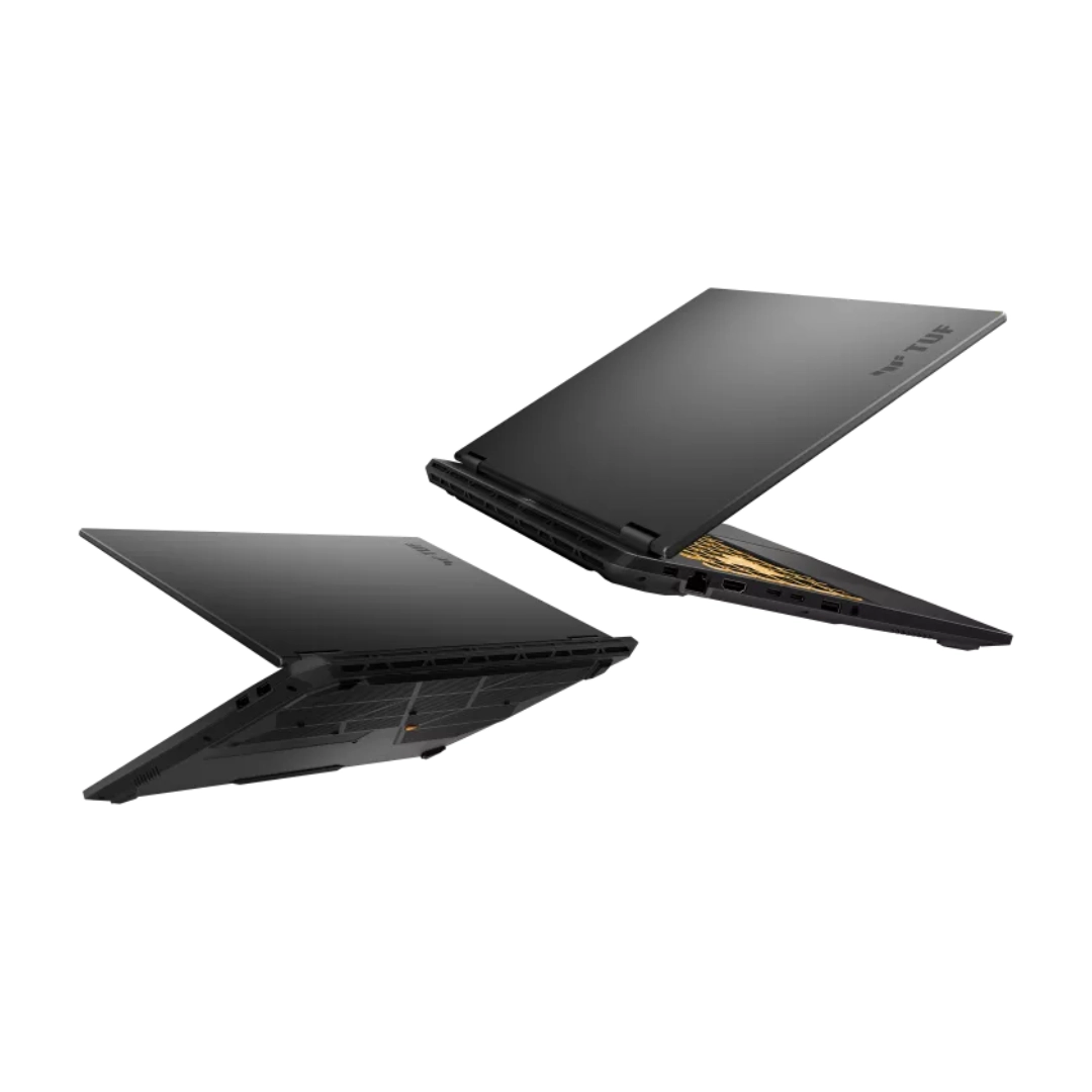 portatil asus tuf 16 Vista de los dos costado de los portatil, se parecian los puertos