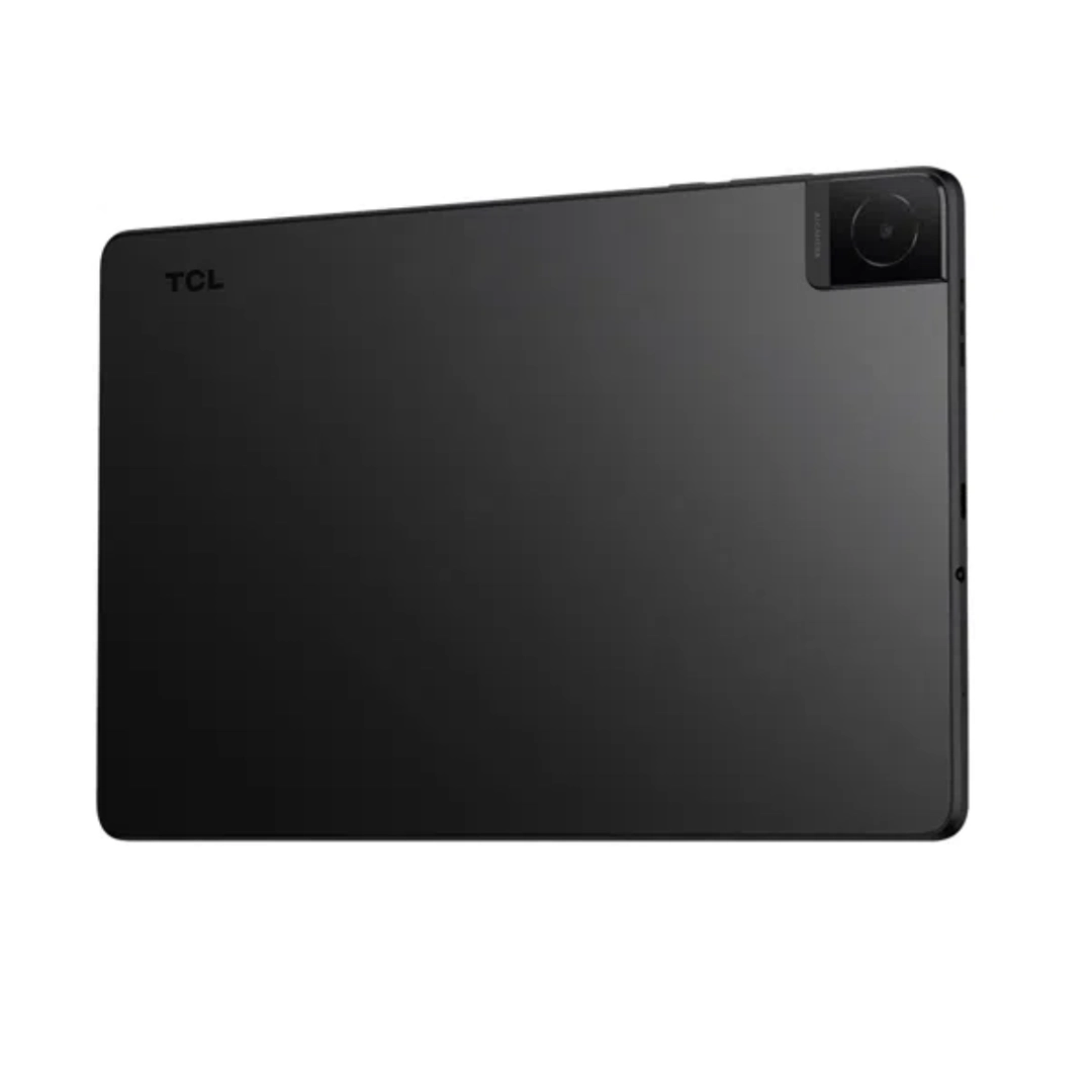 Vista de la parte posterior de la tablet, se puede apreciar la camara y demas