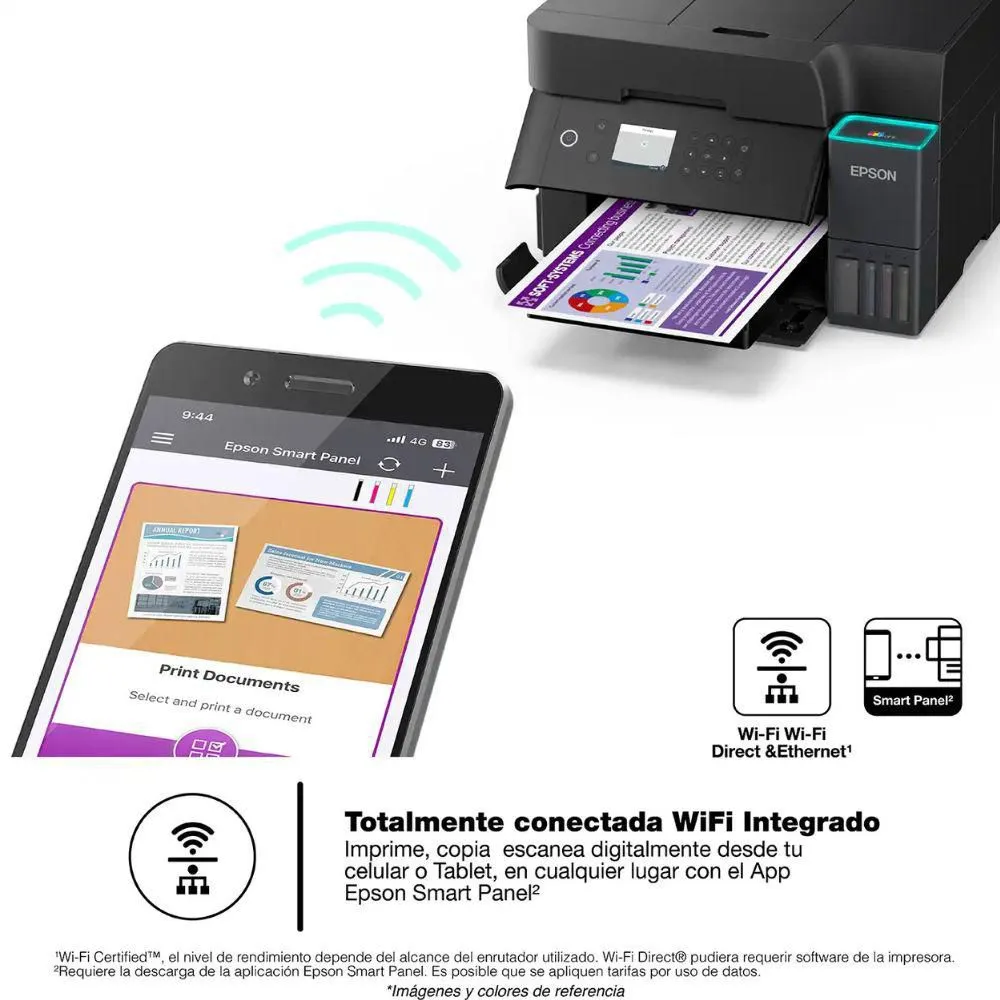 Foto informativa de la impresora funcional