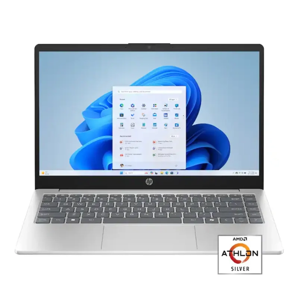 Vkista del portatil de la parte frontal, se aprecia teclado y pantalla