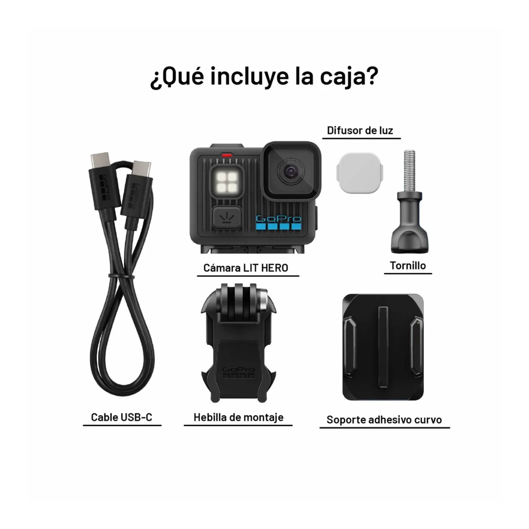 Vista de los componentes que trae dentro de la caja