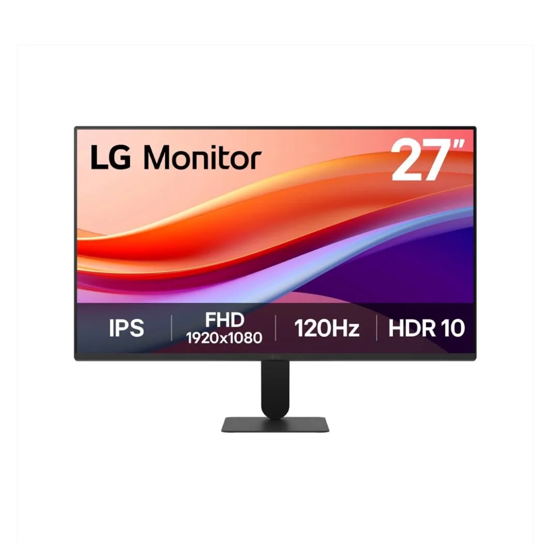 Vista de la parte frontal del monitor, se puede apreciar la silueta de este y las caracteristicas