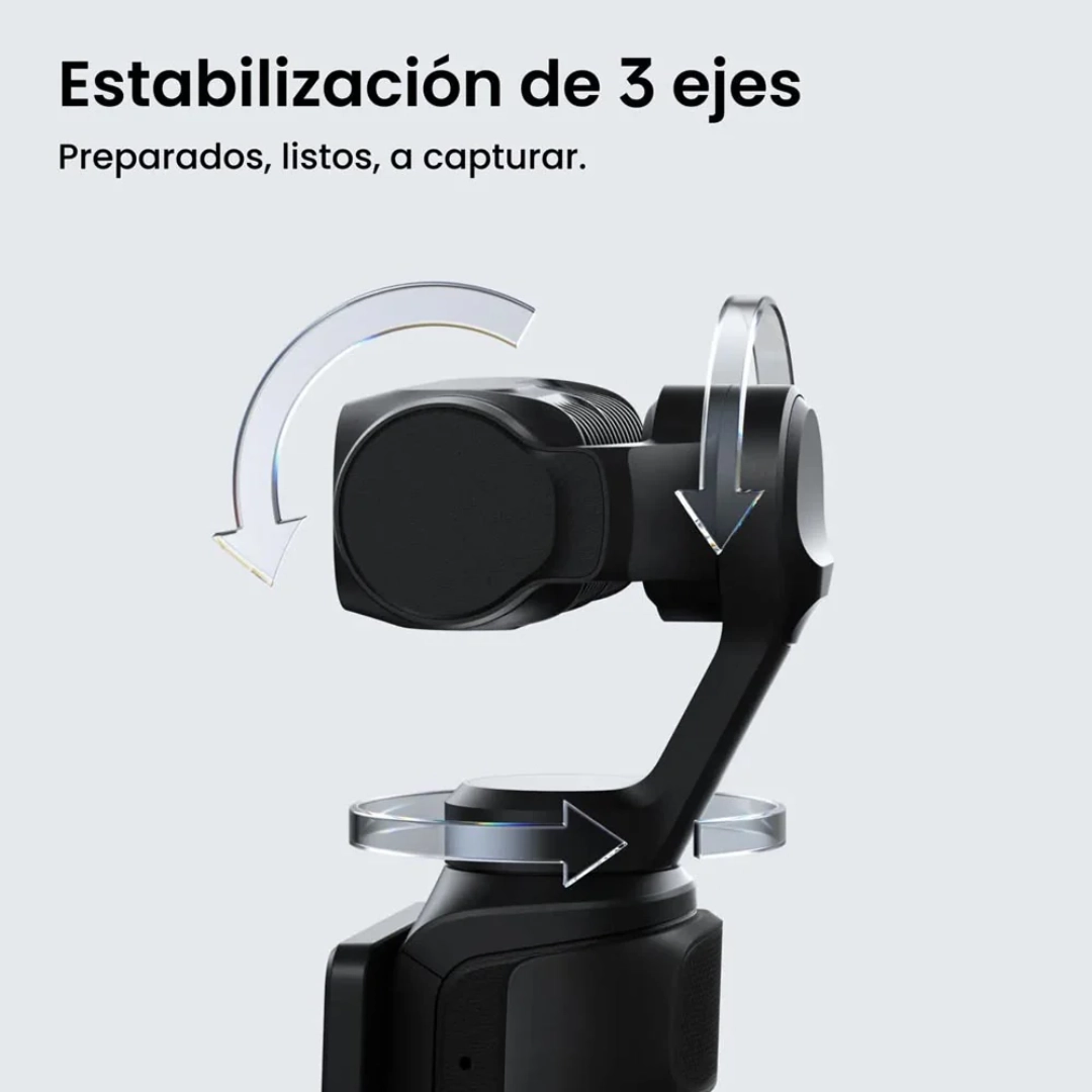 Vista de los angulos de rotacion de la Cámara Insta360 Luna Ultra
