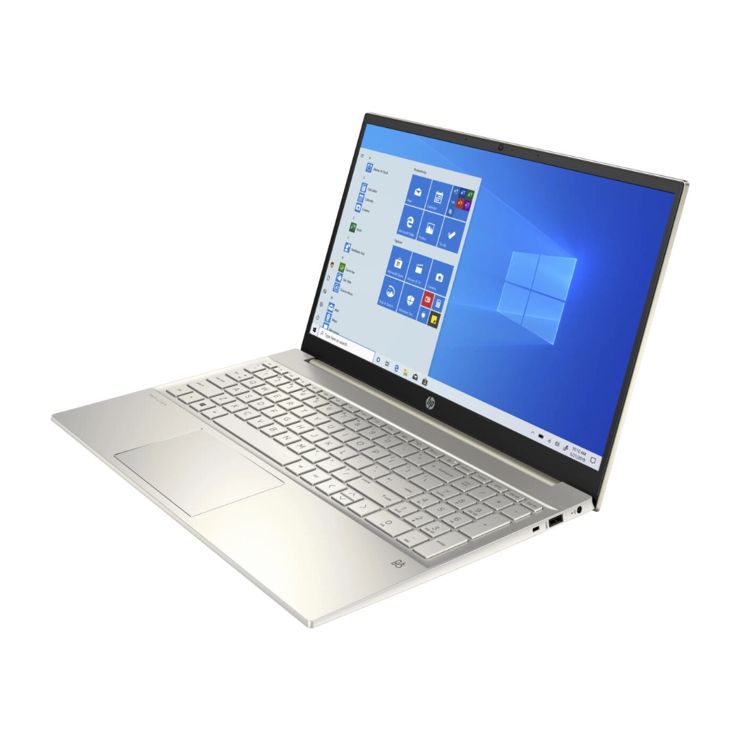 Vista del lado derecho del Portátil HP Pavilion, se aprecia algunos puertos