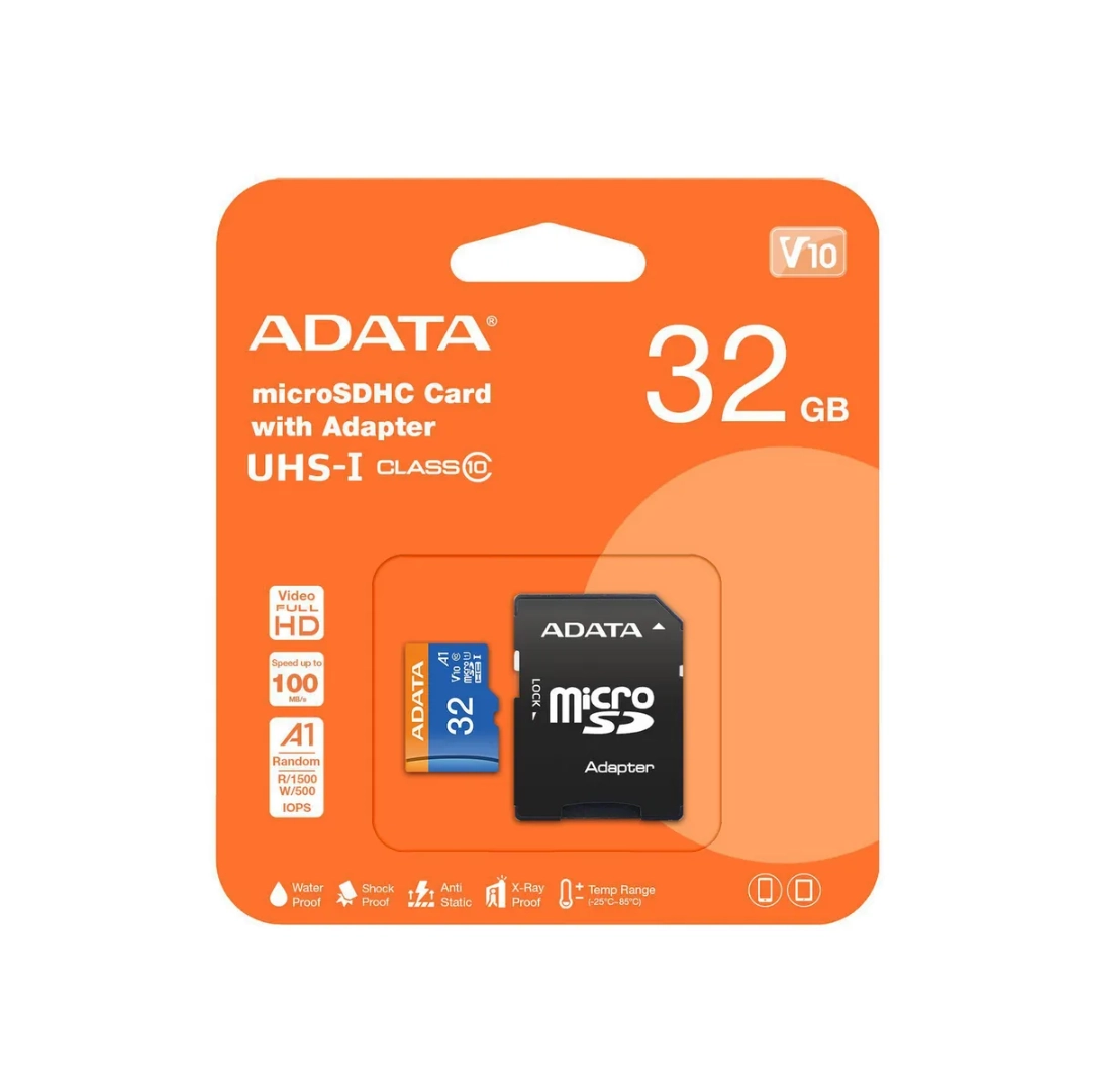 Vista del la memoria micro sd, se aprecia el diseño del empaque