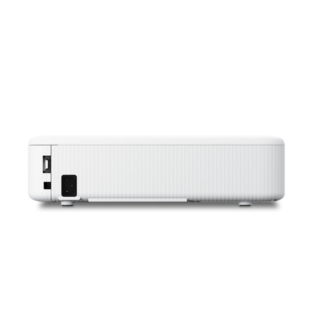 Vista de uno de los laterales del proyector, se puede apreciar el conector