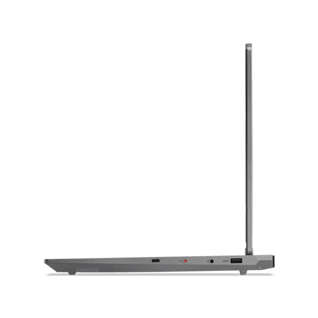 Vista del lateral derecho del portatil Portátil Lenovo LOQ 15AHP10, se puede apreciar los puertos