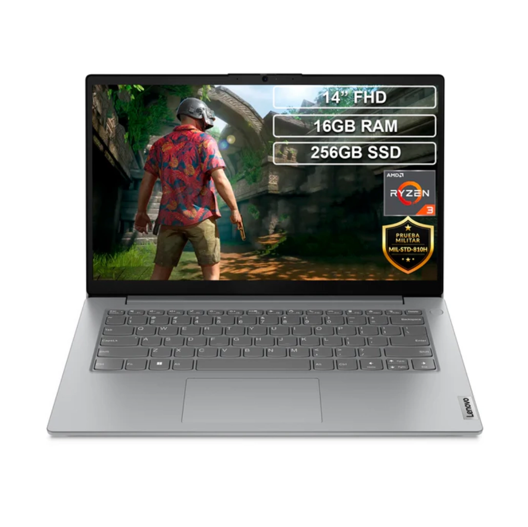 Vista de la parte frontal del portatil, se logra apreciar la pantalla del portatil junto al teclado