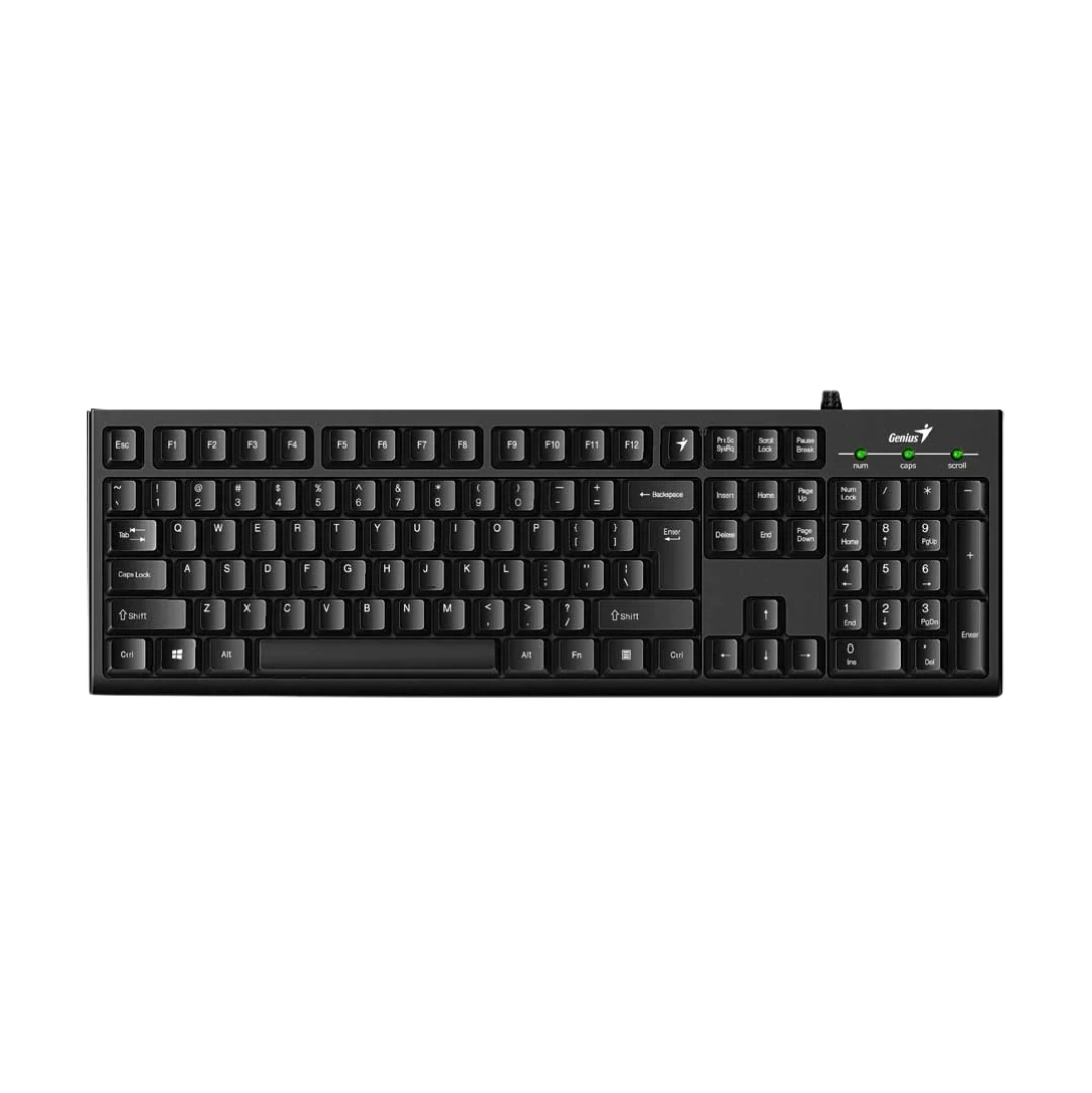 Vista de la parte frontal del teclado, se aprecia la distribucion de las teclas