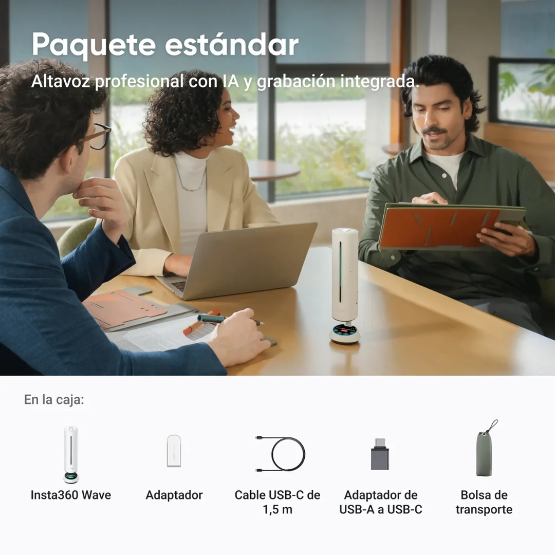 Altavoz profesional con IA Insta360 Wave blanco