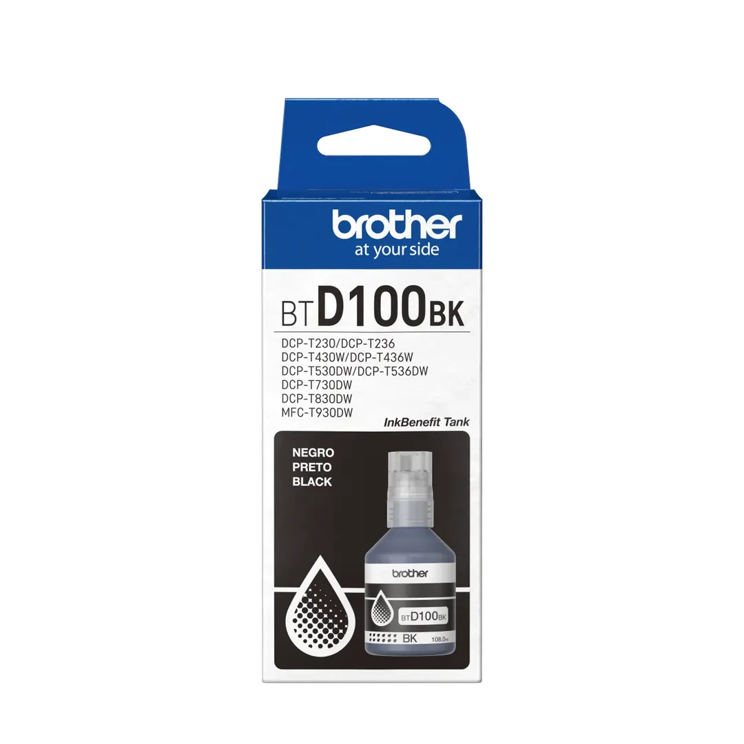 Botella de Tinta Brother BTD100BK Negra