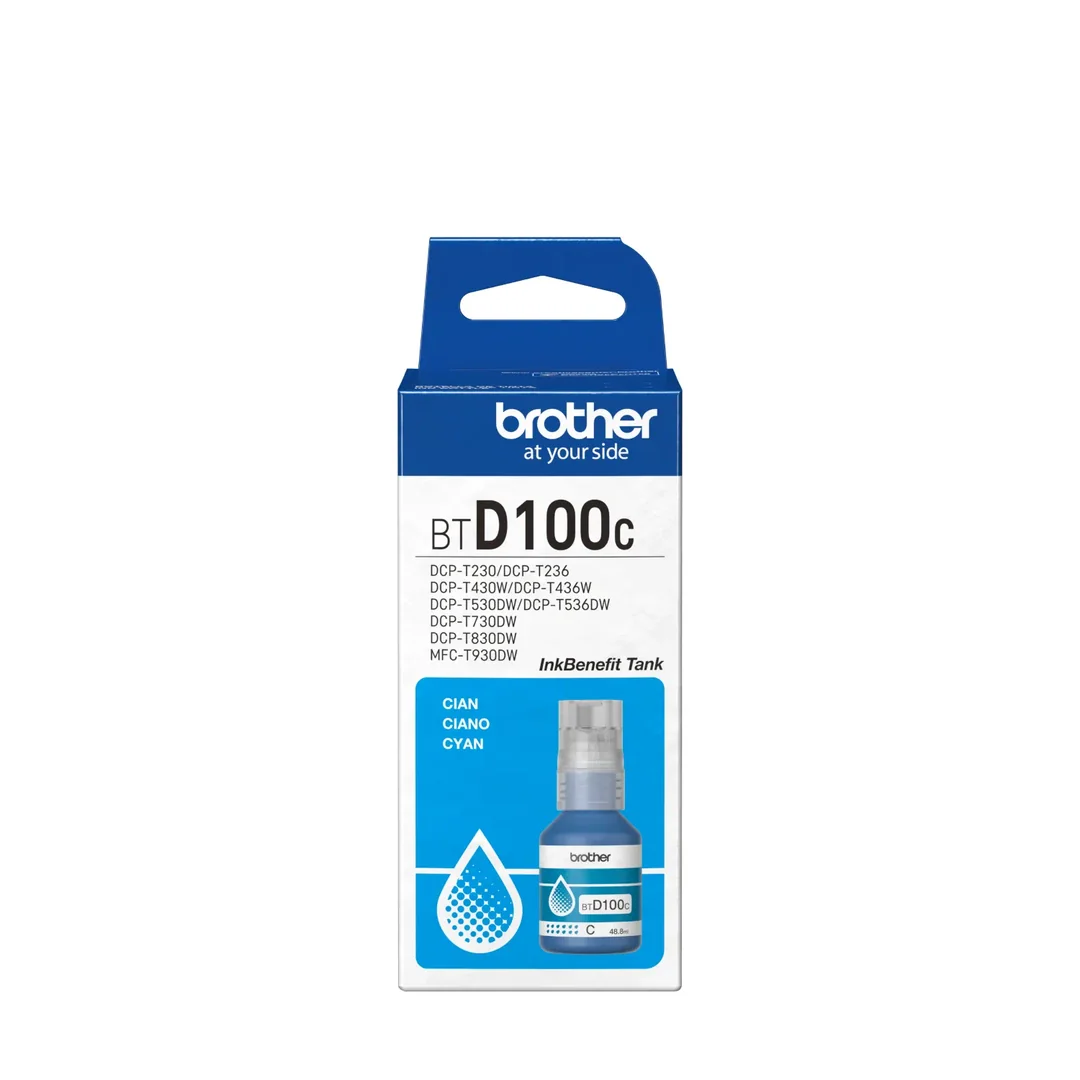 Botella de Tinta Brother BTD100C Cian