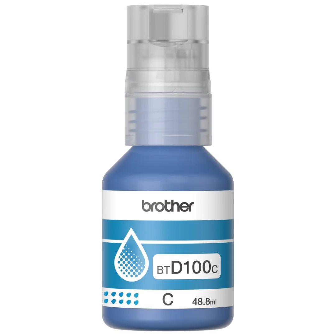 Botella de Tinta Brother BTD100C Cian