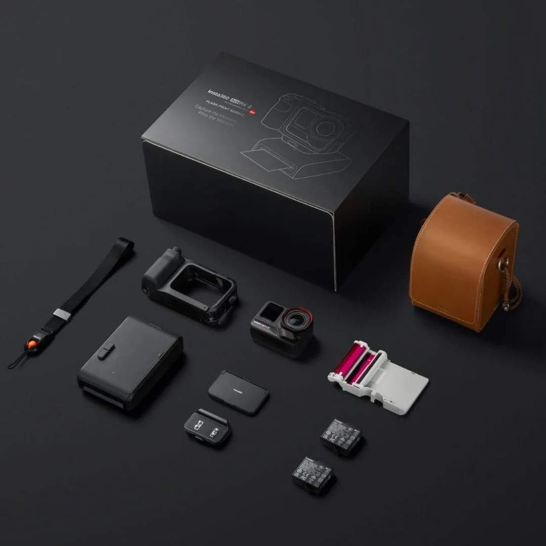 Cámara Insta360 Ace Pro 2 Flash Print Bundle con Pocket Printer