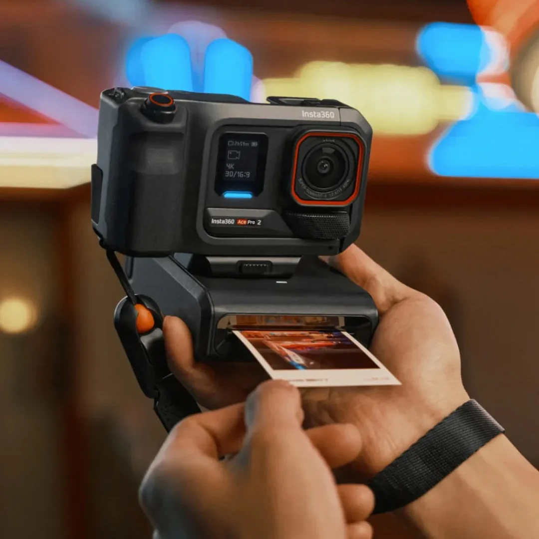 Cámara Insta360 Ace Pro 2 Flash Print Bundle con Pocket Printer