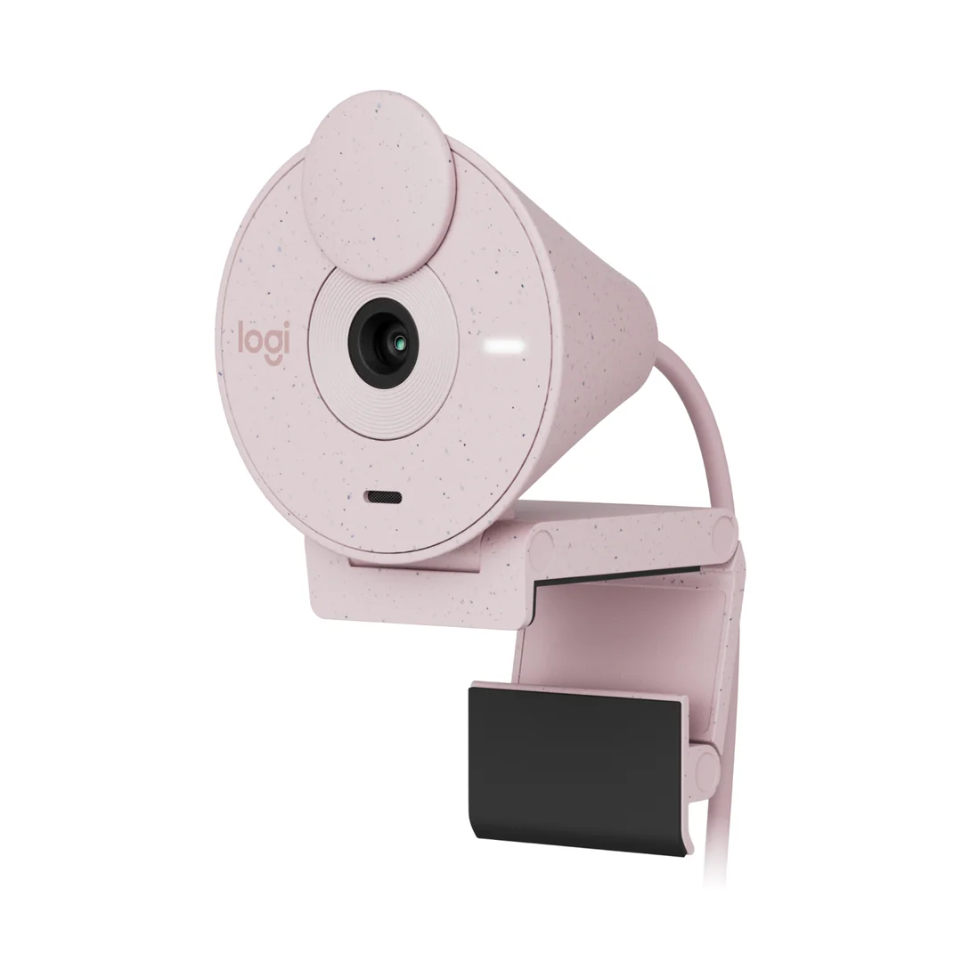 Cámara web Logitech Brio 300 Full HD rosada