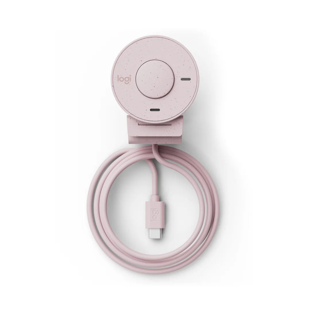 Cámara web Logitech Brio 300 Full HD rosada