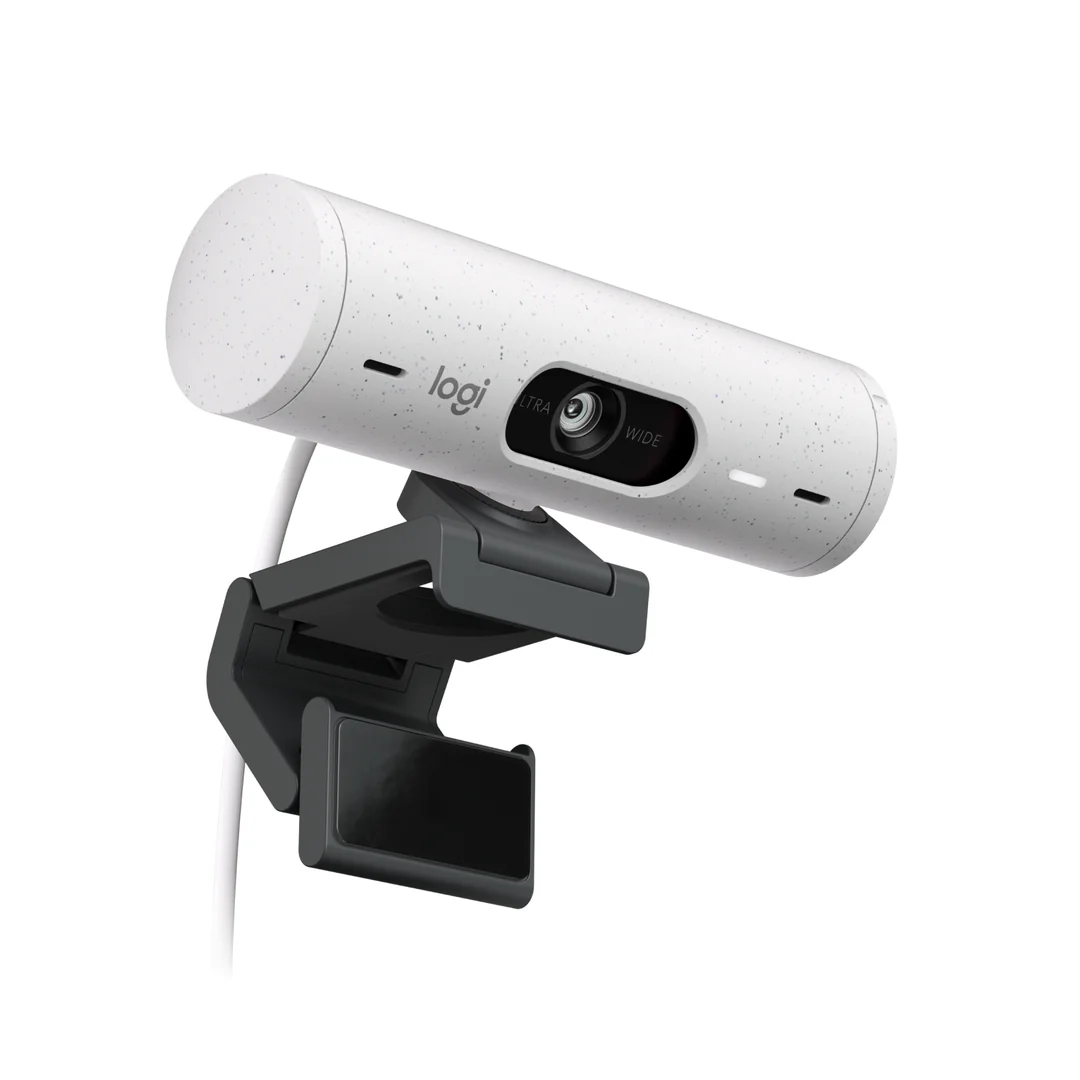 Cámara web Logitech Brio 500 Full HD blanca